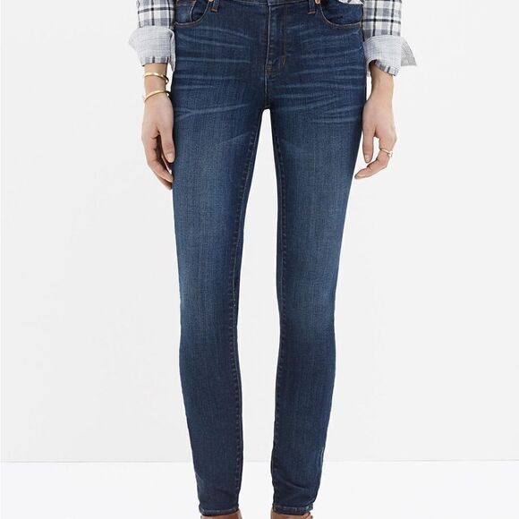 Madewell 10" High Riser Skinny Jeans Size 29.Waist 15" acrossRise 10"Inseam 2 - Picture 1 of 10